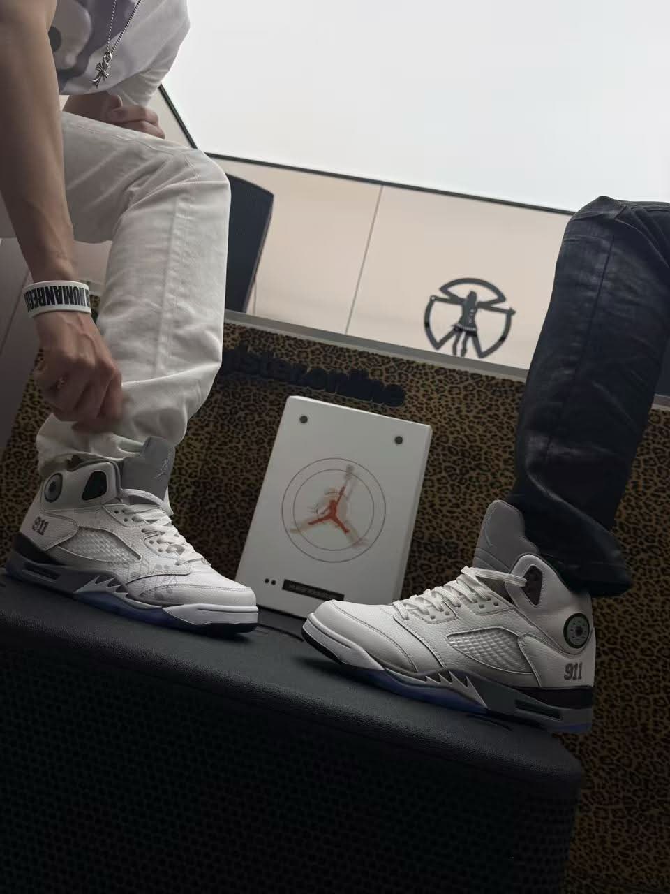 Human Register custom Air Jordan 5 with built-in speaker
